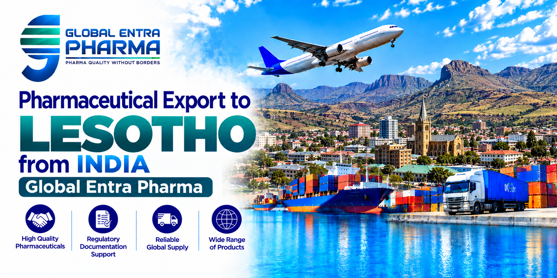 Pharmaceutical Export to Lesotho from India